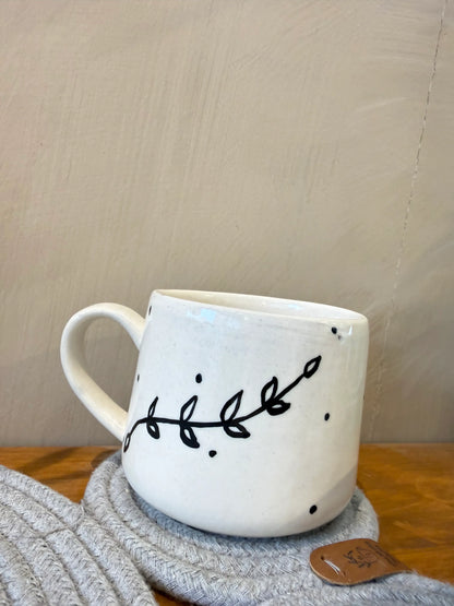 Monochrome Doodle Mugs - Set of 4 - The Home Palette - 3500.0 - Mugs