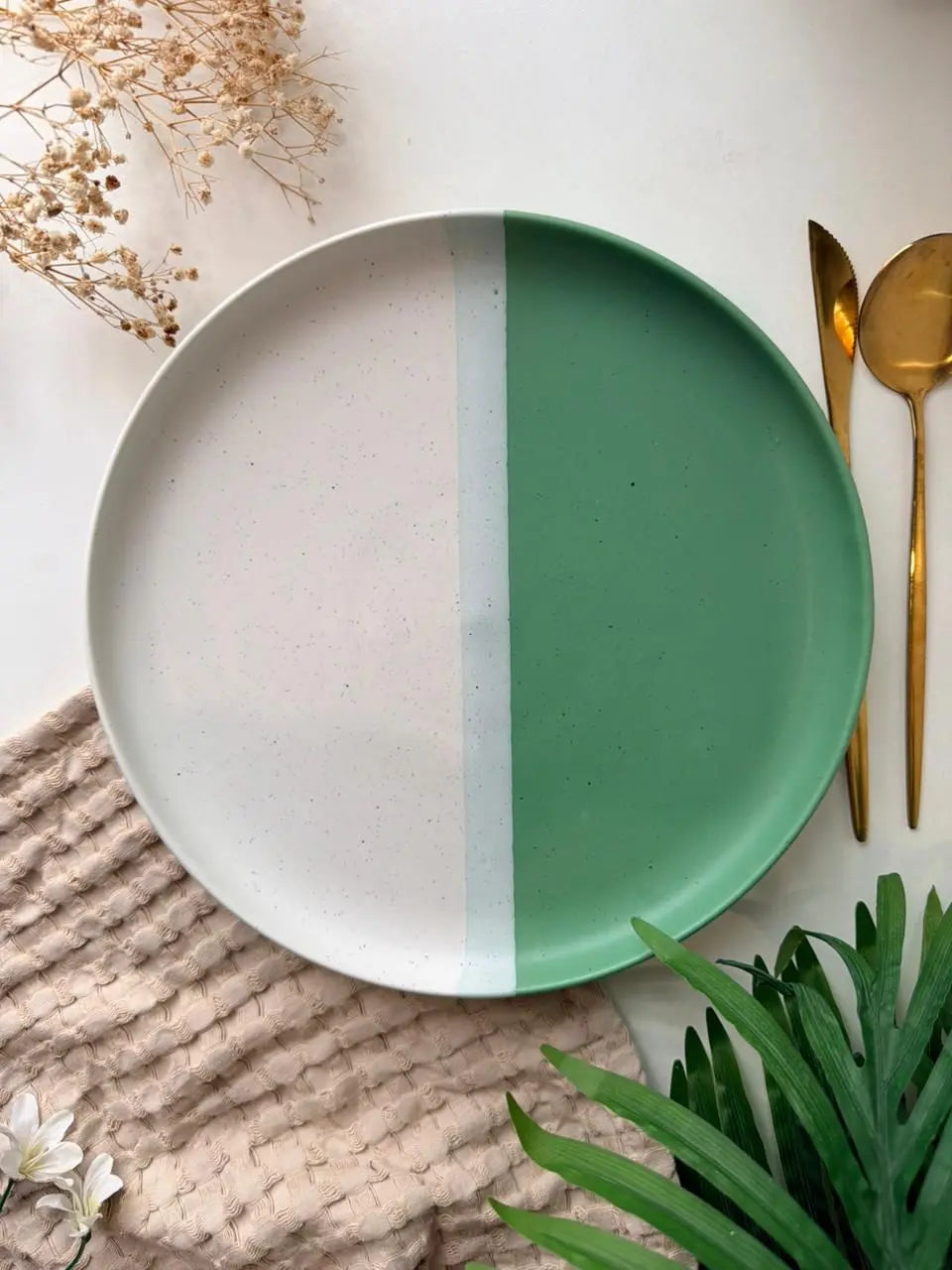 Mustard Green Dinner Set - 36 pcs - The Home Palette - 34800.0 - 