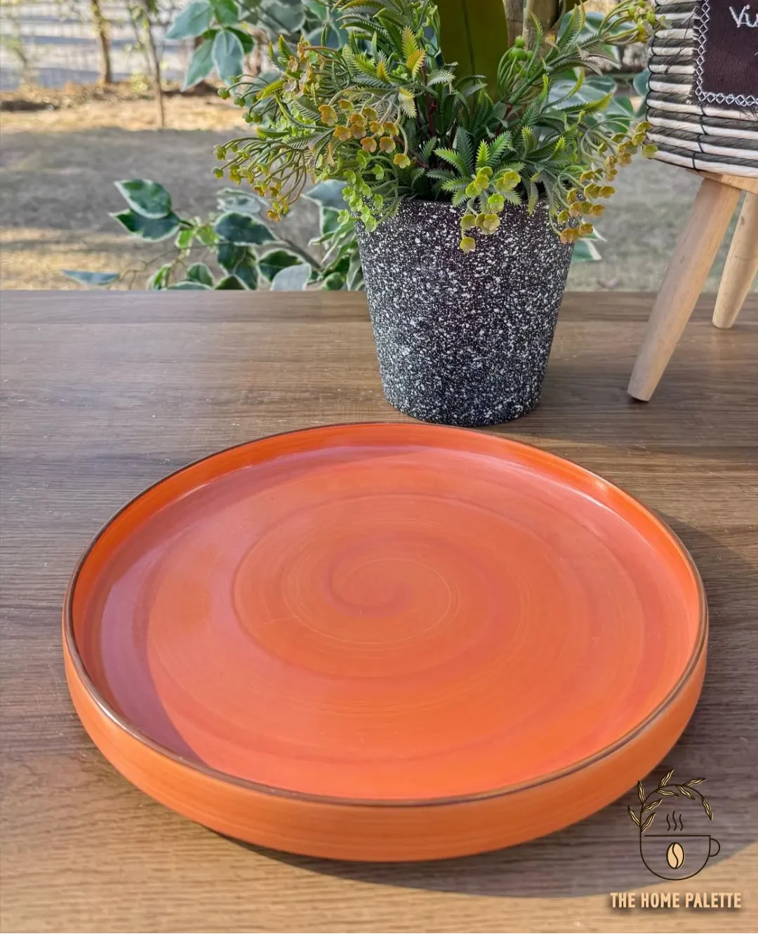Orange Spiral Platter - The Home Palette -  - Platter