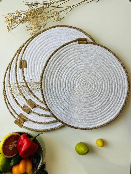 Pearl Edge Placemats - Set of 2 - The Home Palette - 1999.0 - Placemats