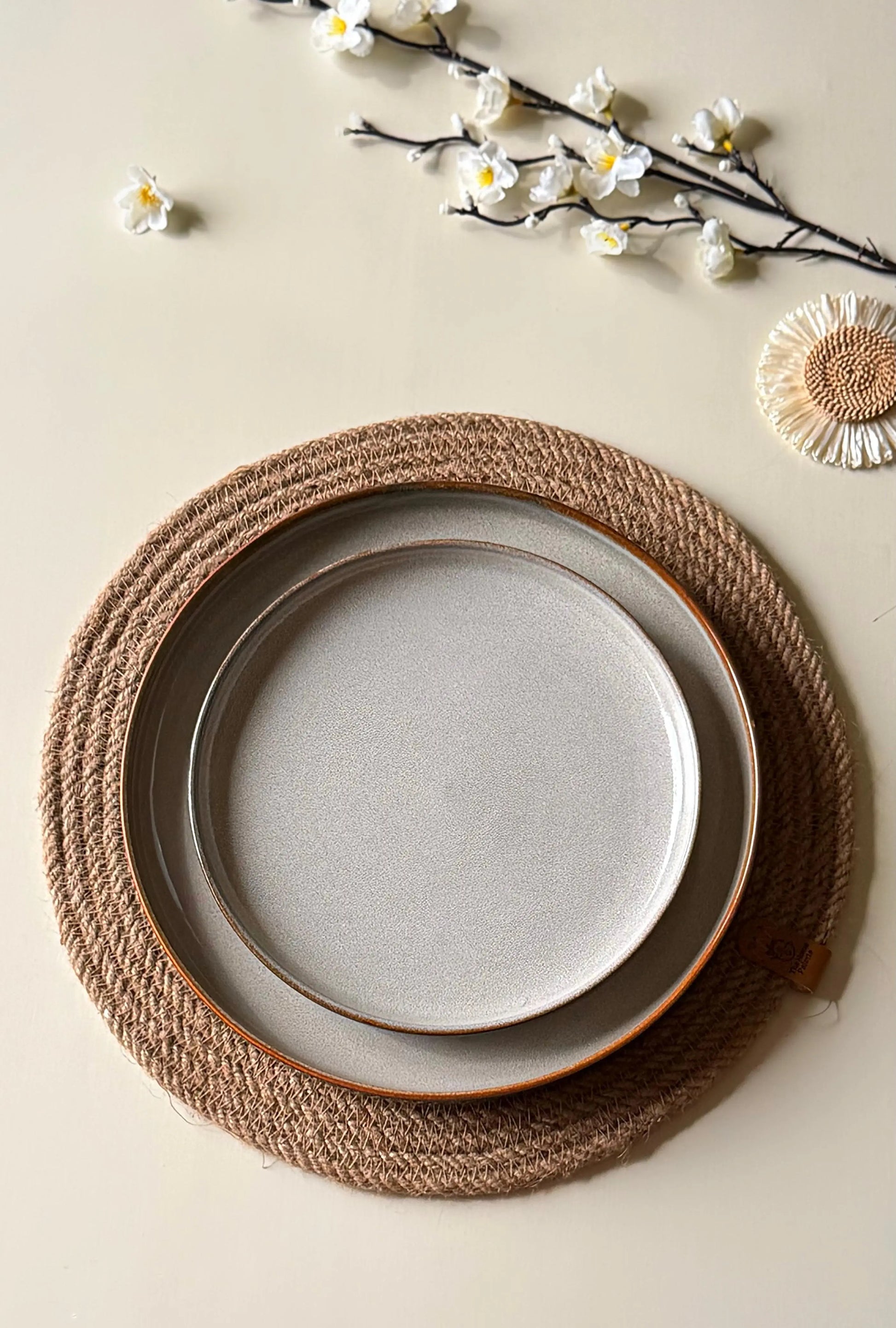 Reactive Cloud Grey Premium Dinner Set - 43 pcs - The Home Palette - 53999.0 - 