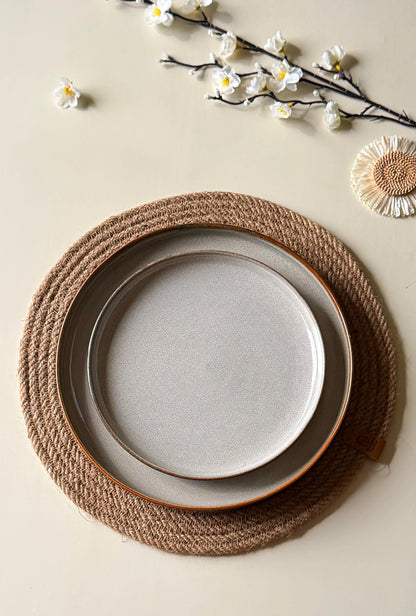 Reactive Cloud Grey Premium Dinner Set - 43 pcs - The Home Palette - 53999.0 - 