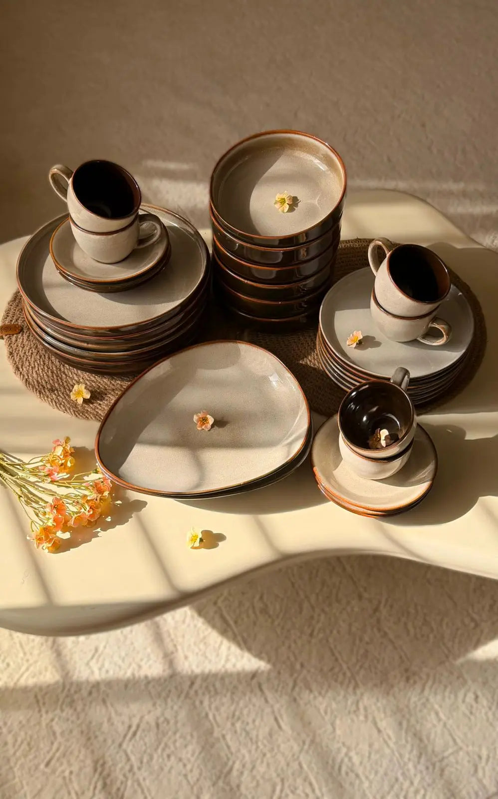 Reactive Cloud Grey Breakfast Set - 32 pcs
