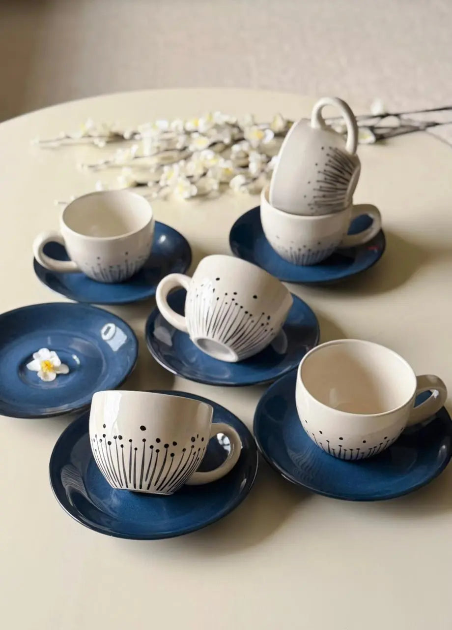 Riviera Blue Dinner Set - 32 pcs - The Home Palette - 36999.0 - 