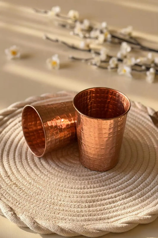 Royal Copper Glass – Set of 2 - The Home Palette - 4999.0 - Glass