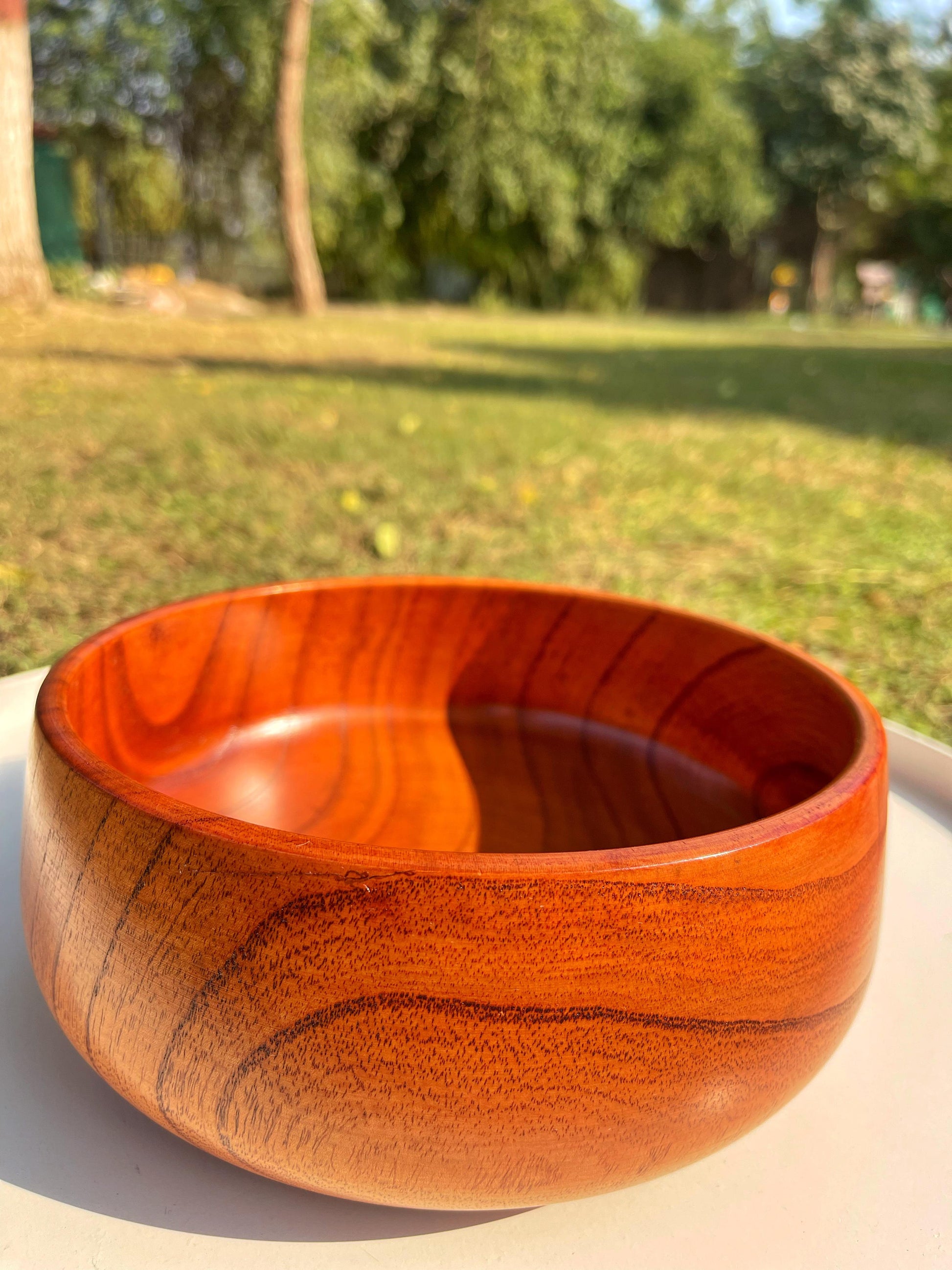 Rustic Wooden Serving Bowl (Large) - The Home Palette -  - Bowl