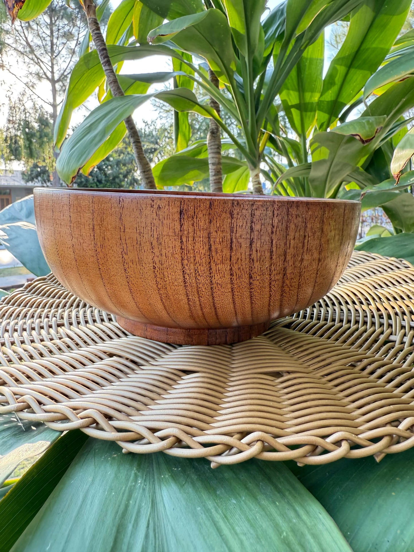 Rustic Wooden Serving Bowl (Large) - The Home Palette -  - Bowl