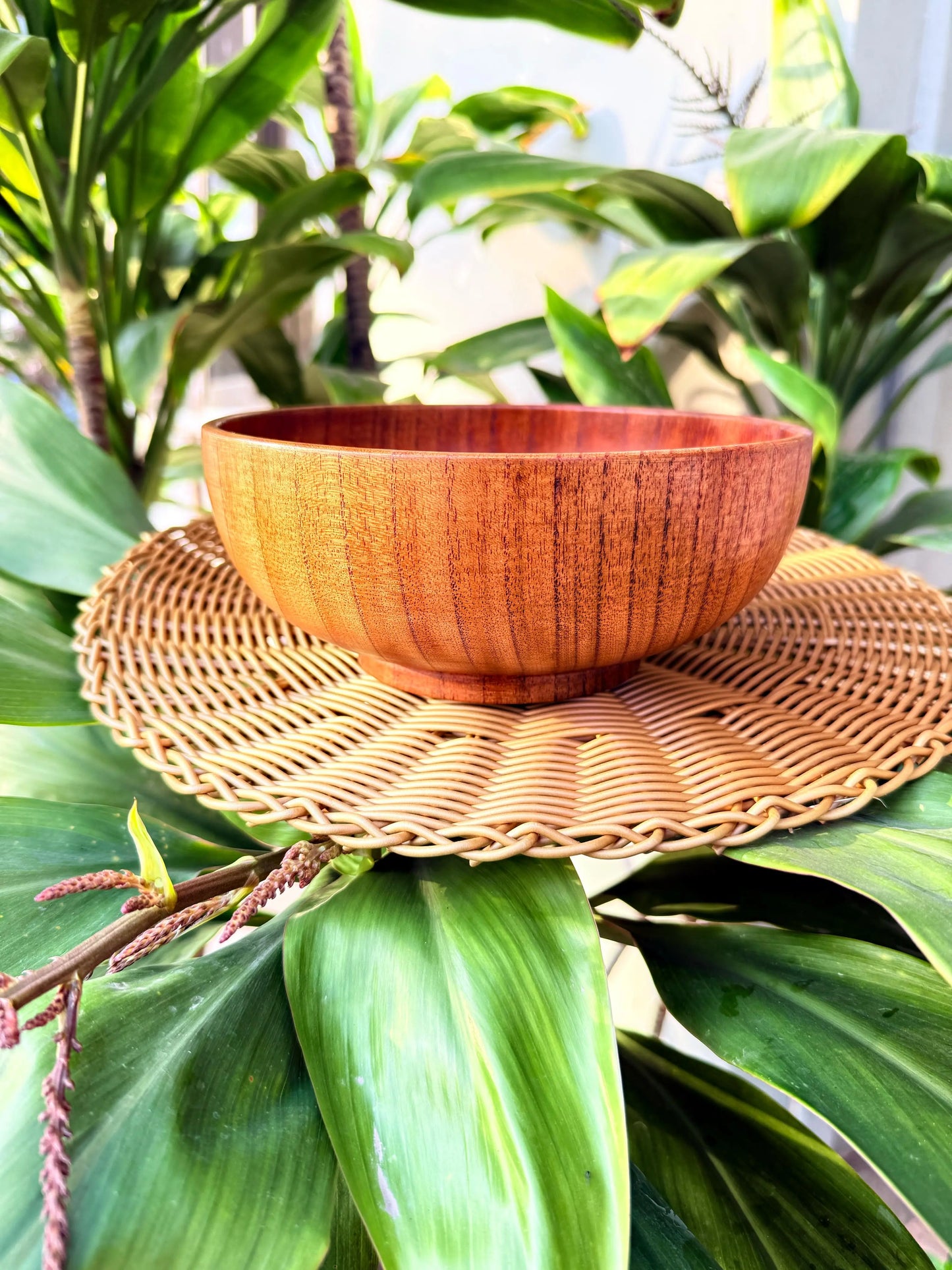 Rustic Wooden Serving Bowl (Large) - The Home Palette -  - Bowl