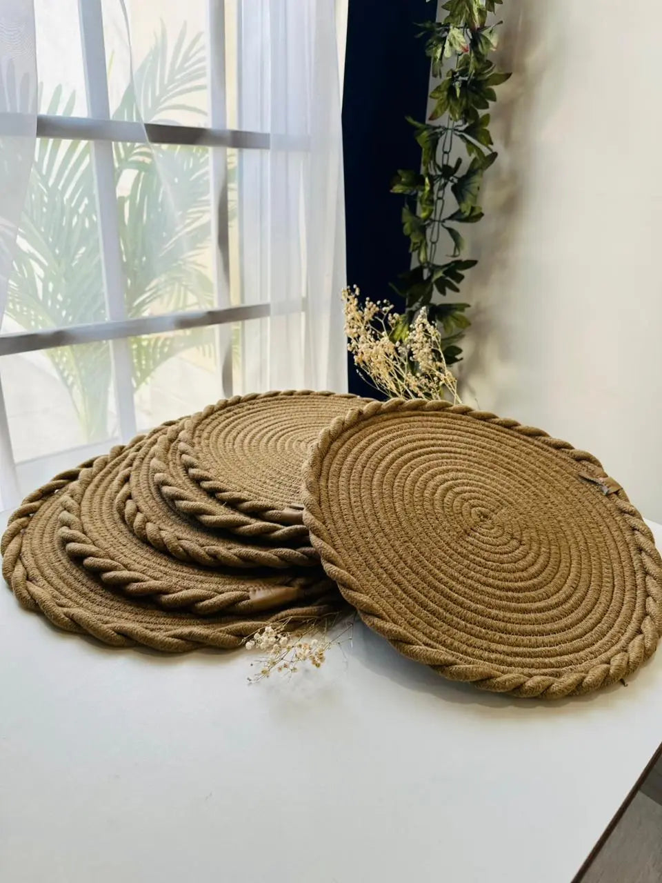 Rustic Woven Placemats - Set of 2 - The Home Palette - 1999.0 - Placemats