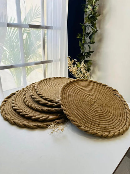 Rustic Woven Placemats - Set of 2 - The Home Palette - 1999.0 - Placemats