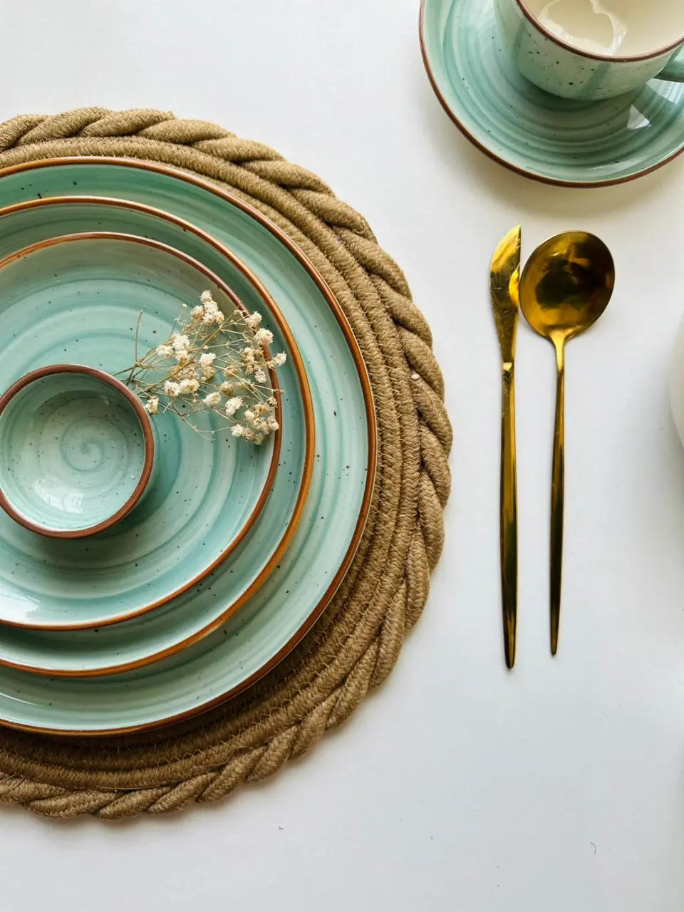 Rustic Woven Placemats - Set of 2 - The Home Palette - 1999.0 - Placemats