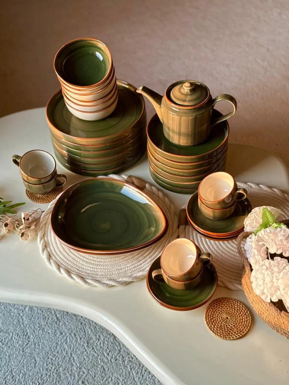 Sage Green Breakfast Set - 33 pcs - The Home Palette - 31799.0 - 