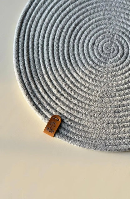 Stone Grey Placemats - Set of 2 - The Home Palette - 1999.0 - Placemats