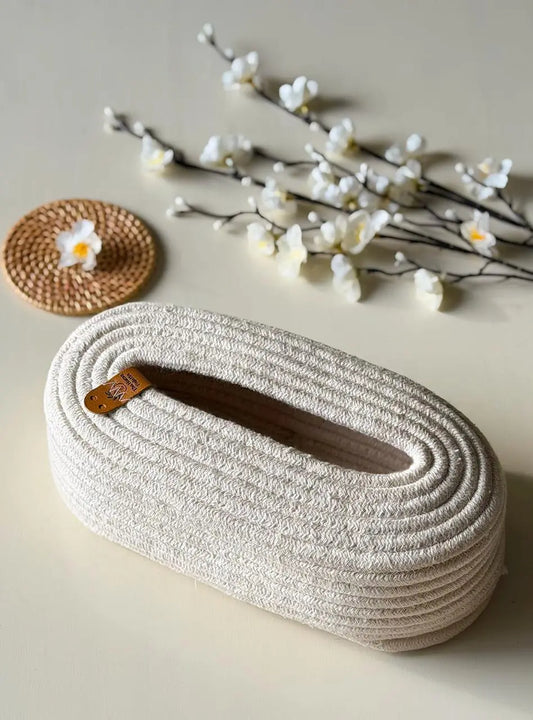 THP Cream Nest Tissue Box - The Home Palette - 1599.0 - Basket