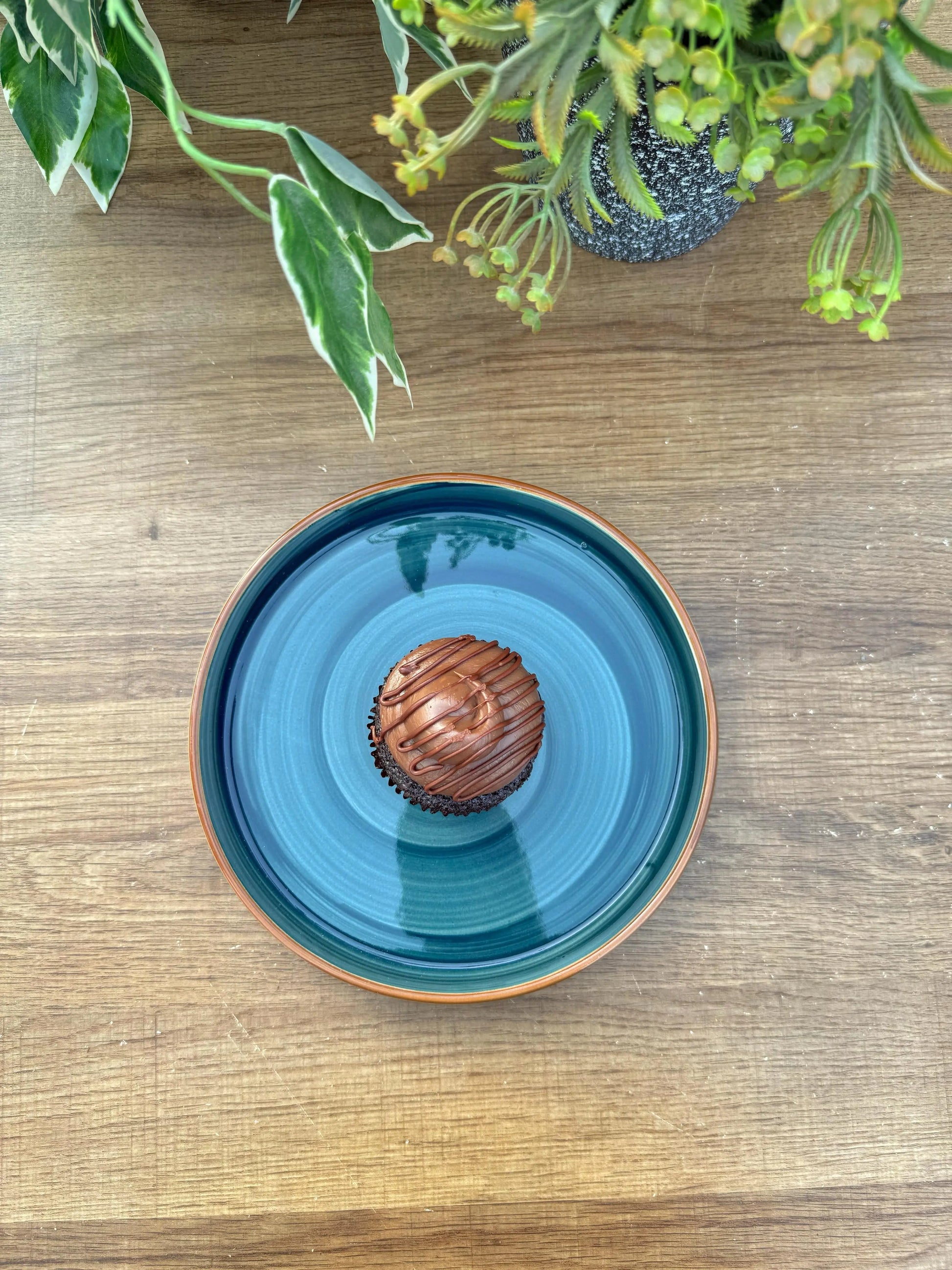 Teal Spiral Platter - The Home Palette -  - Platter