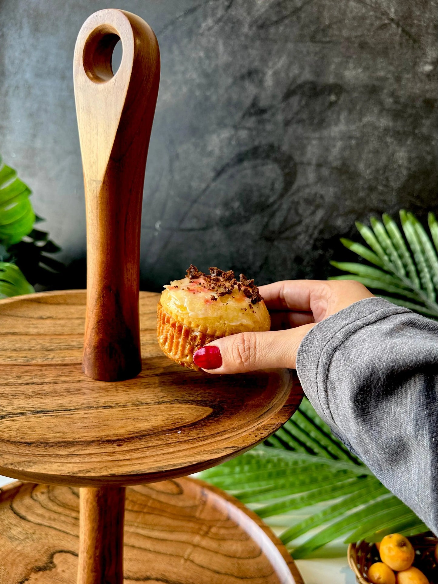 Two-Tier Acacia Platter - The Home Palette -  - Wood Platter