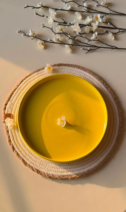 Whimsy Yellow Platter