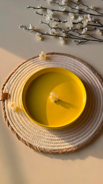 Whimsy Yellow Platter
