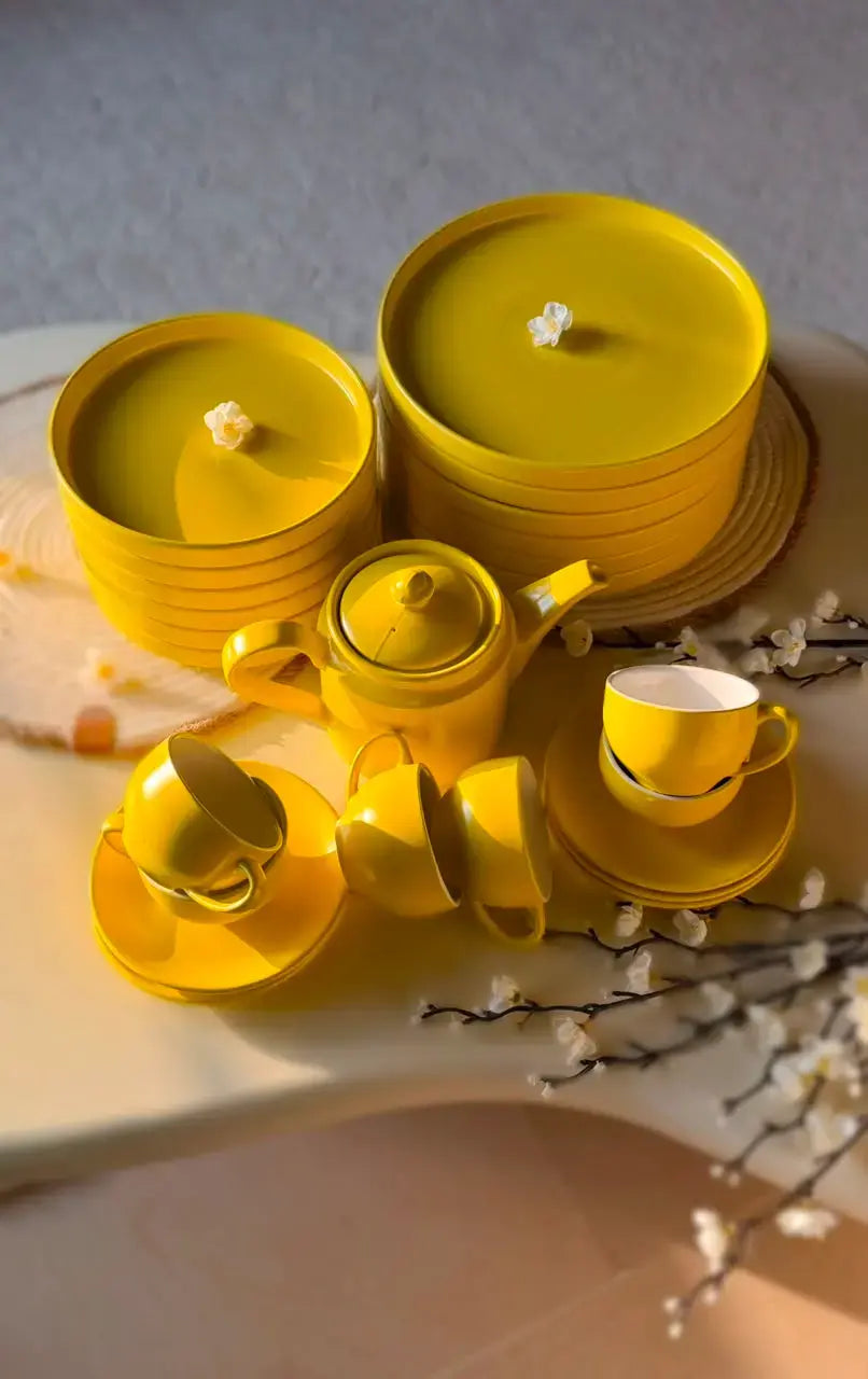 Whimsy Yellow Breakfast Set - 25 pcs