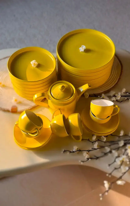 Whimsy Yellow Breakfast Set - 25 pcs
