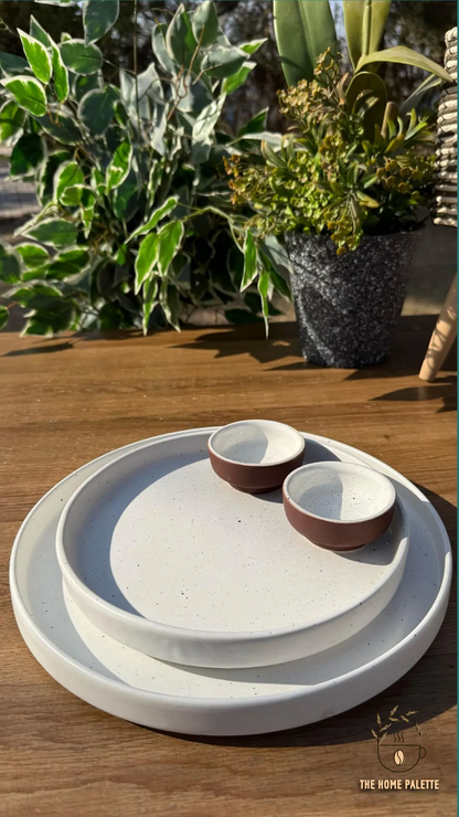 White Speckled Platter - The Home Palette -  - Platter