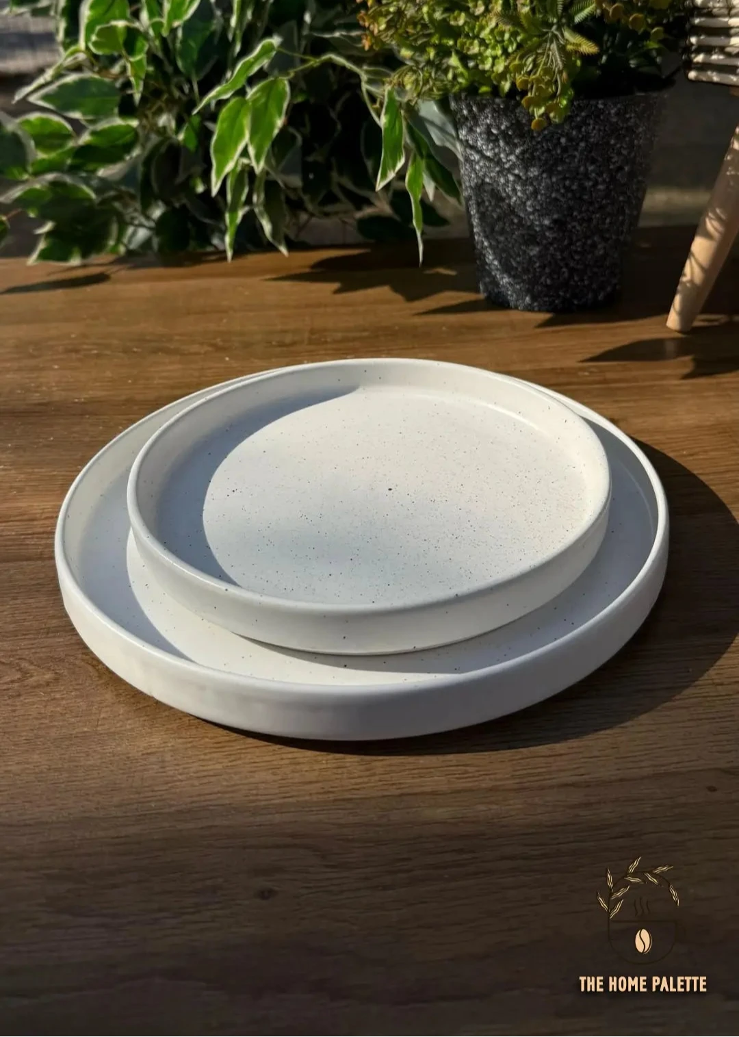 White Speckled Platter - The Home Palette -  - Platter