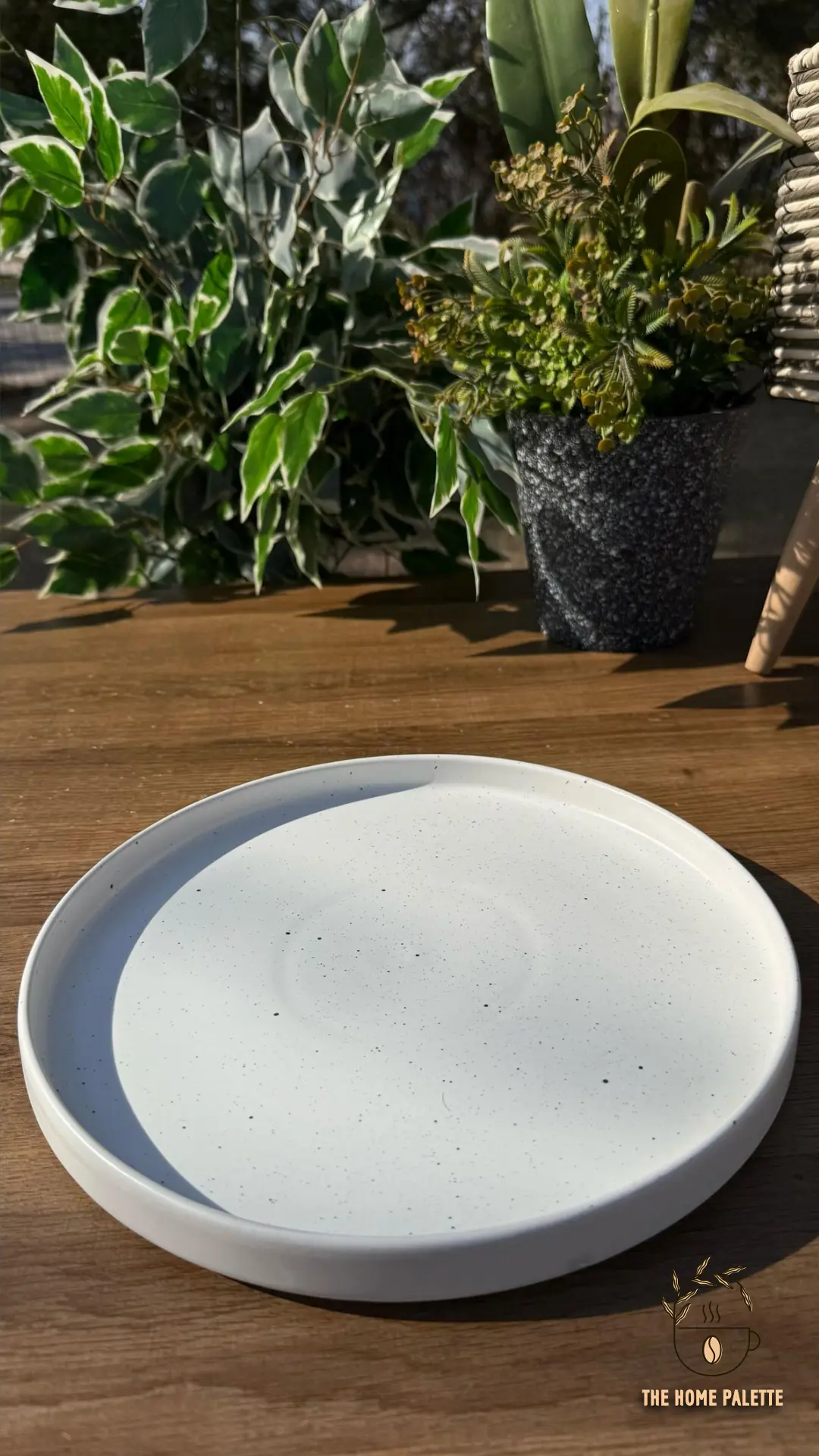 White Speckled Platter - The Home Palette -  - Platter
