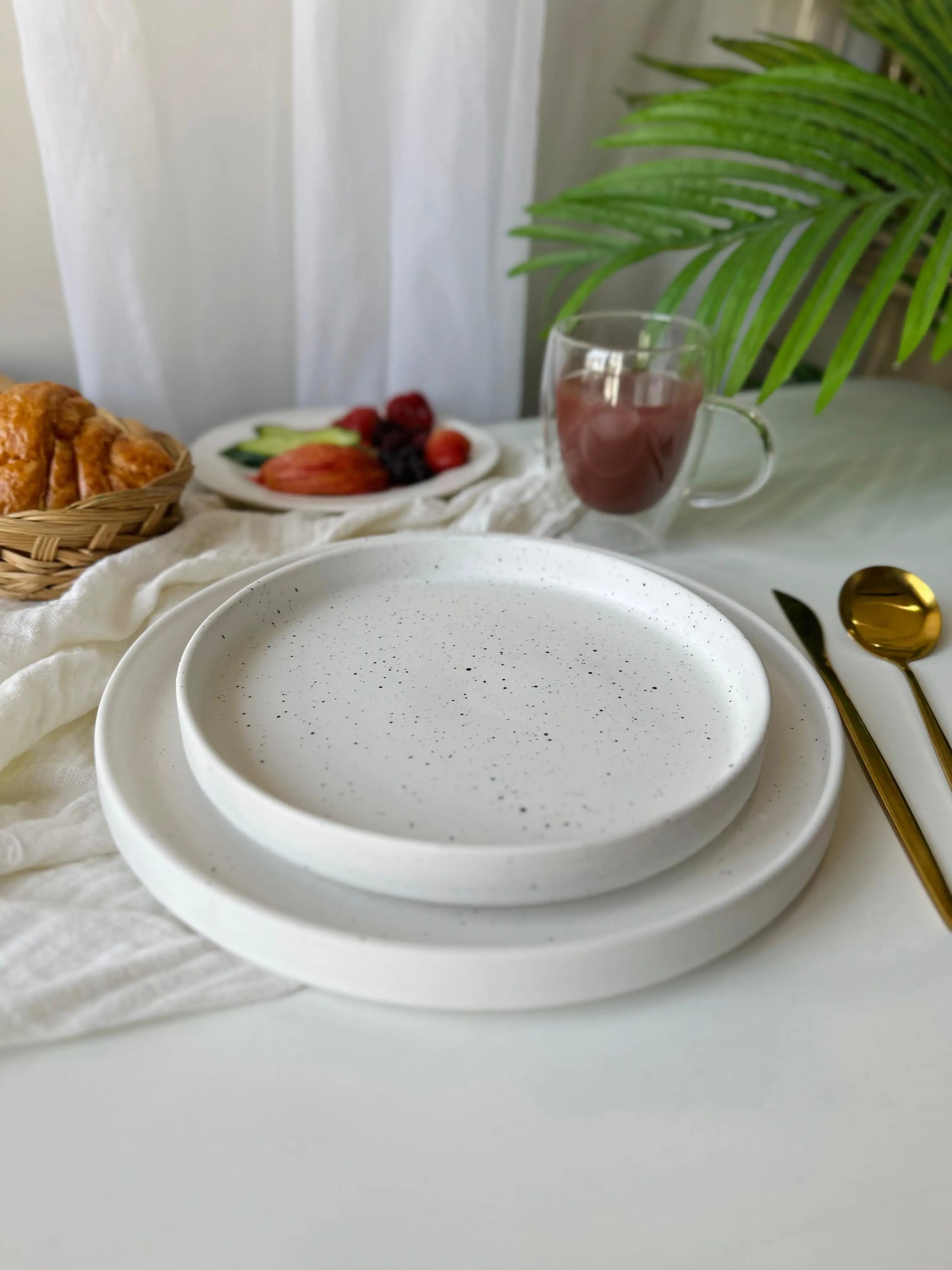 White Speckled Platter - The Home Palette -  - Platter