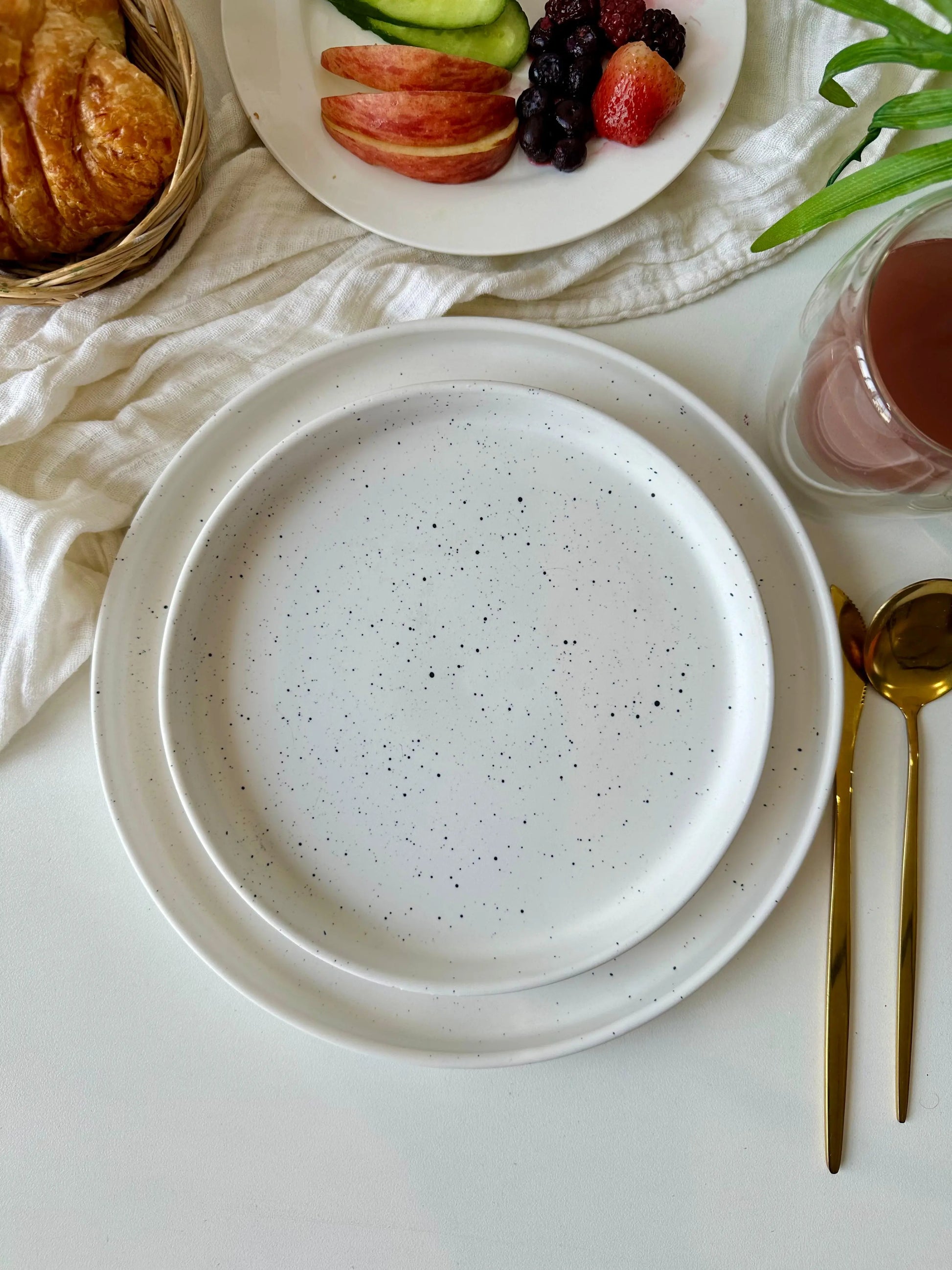 White Speckled Platter - The Home Palette -  - Platter