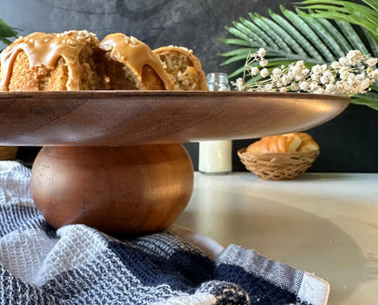 Wooden Cake Platter – 12" - The Home Palette -  - Wood Platter