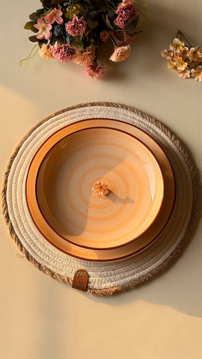 Blush Peach Premium Dinner Set - 39 pcs