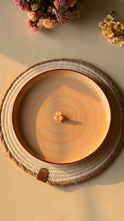 Blush Peach Spiral Platter