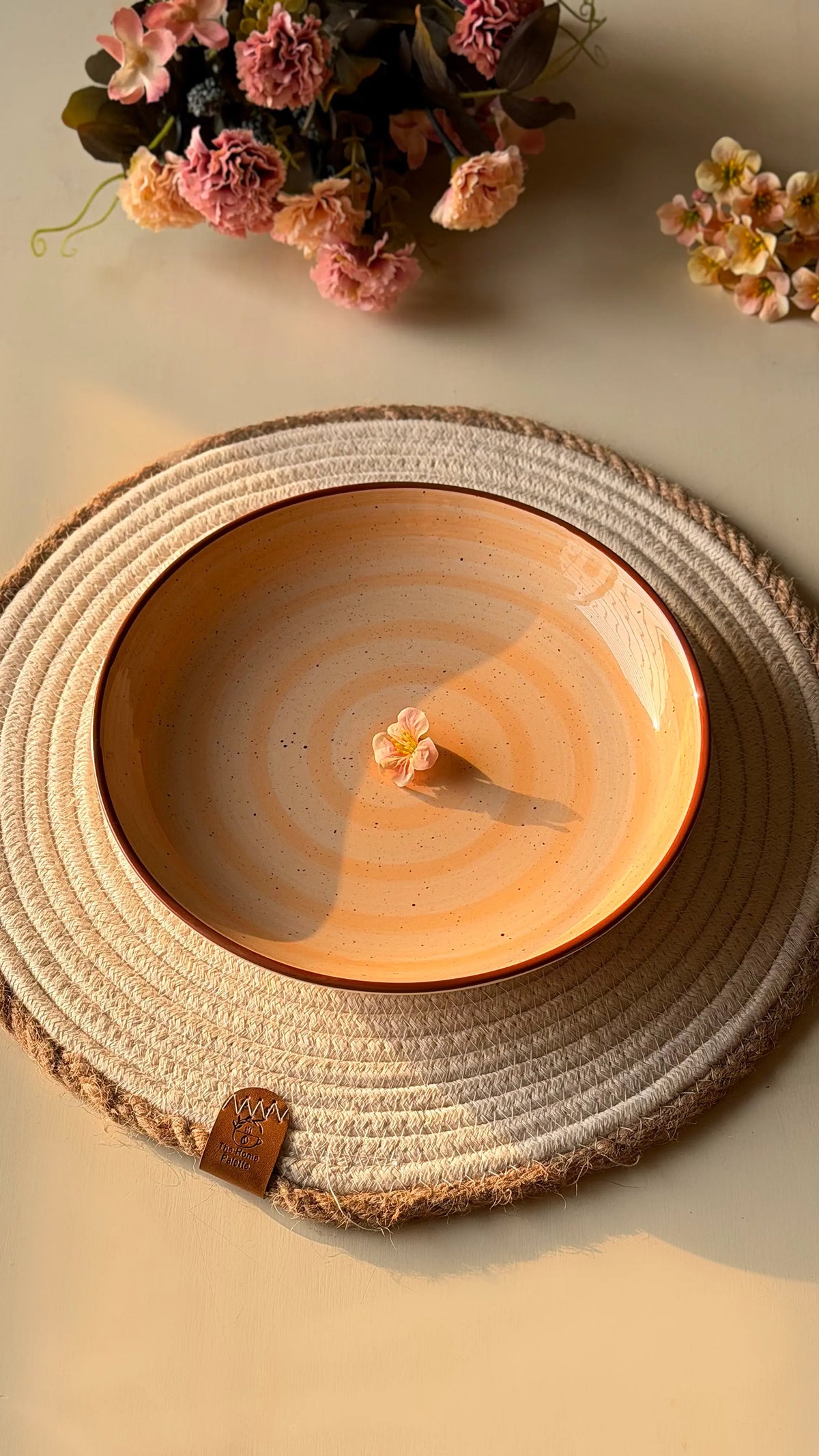 Blush Peach Spiral Platter