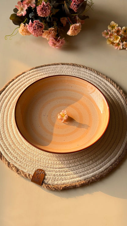 Blush Peach Spiral Platter