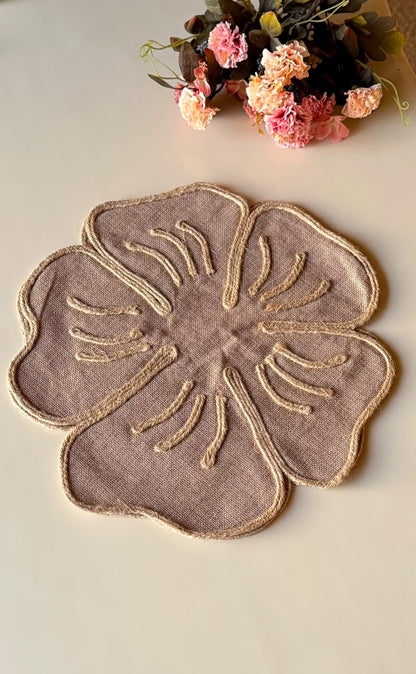 Jute Blossom Placemats - Set of 2