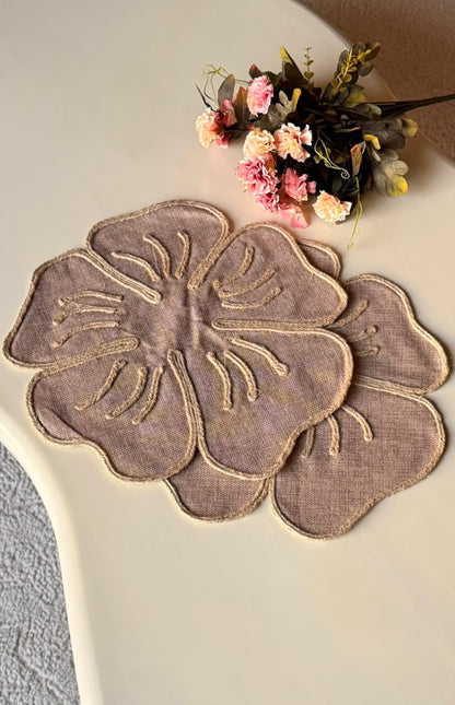 Jute Blossom Placemats - Set of 2