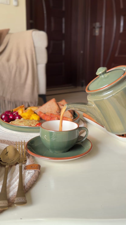 Sage Green Premium Dinner Set - 45 pcs