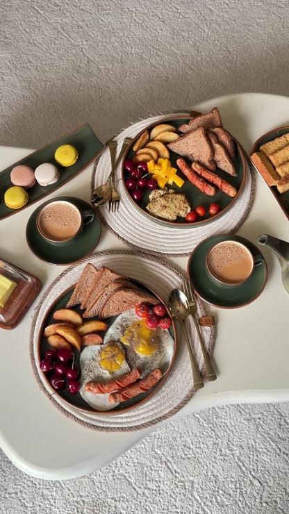 Sage Green Premium Dinner Set - 45 pcs