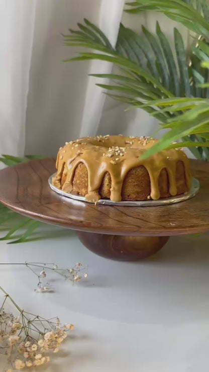 Wooden Cake Platter – 12"