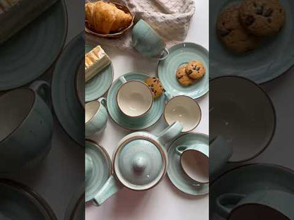 Selin Tea Set - Aqua